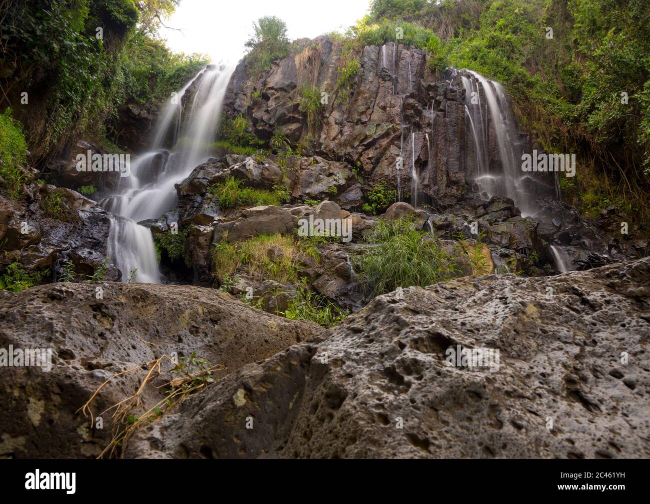 Waterfalls cascades, Laikipia county, Nanyuki, Kenya Stock Photo