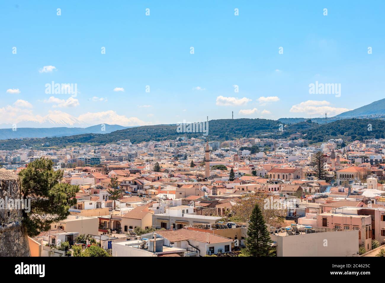 View over Rethymno Stock Photo