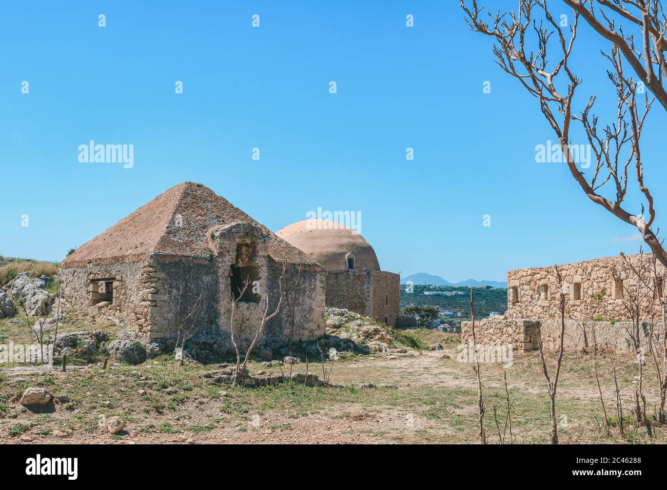 Fortezza Rethymno - Fortress in Rethymno on the island of Crete Stock Photo