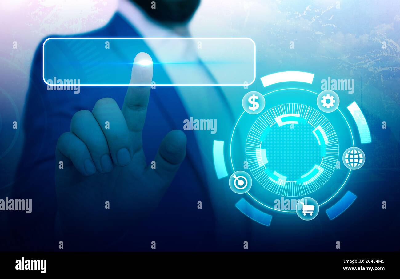 Information Digital Technology Network Connection Infographic Elements ...