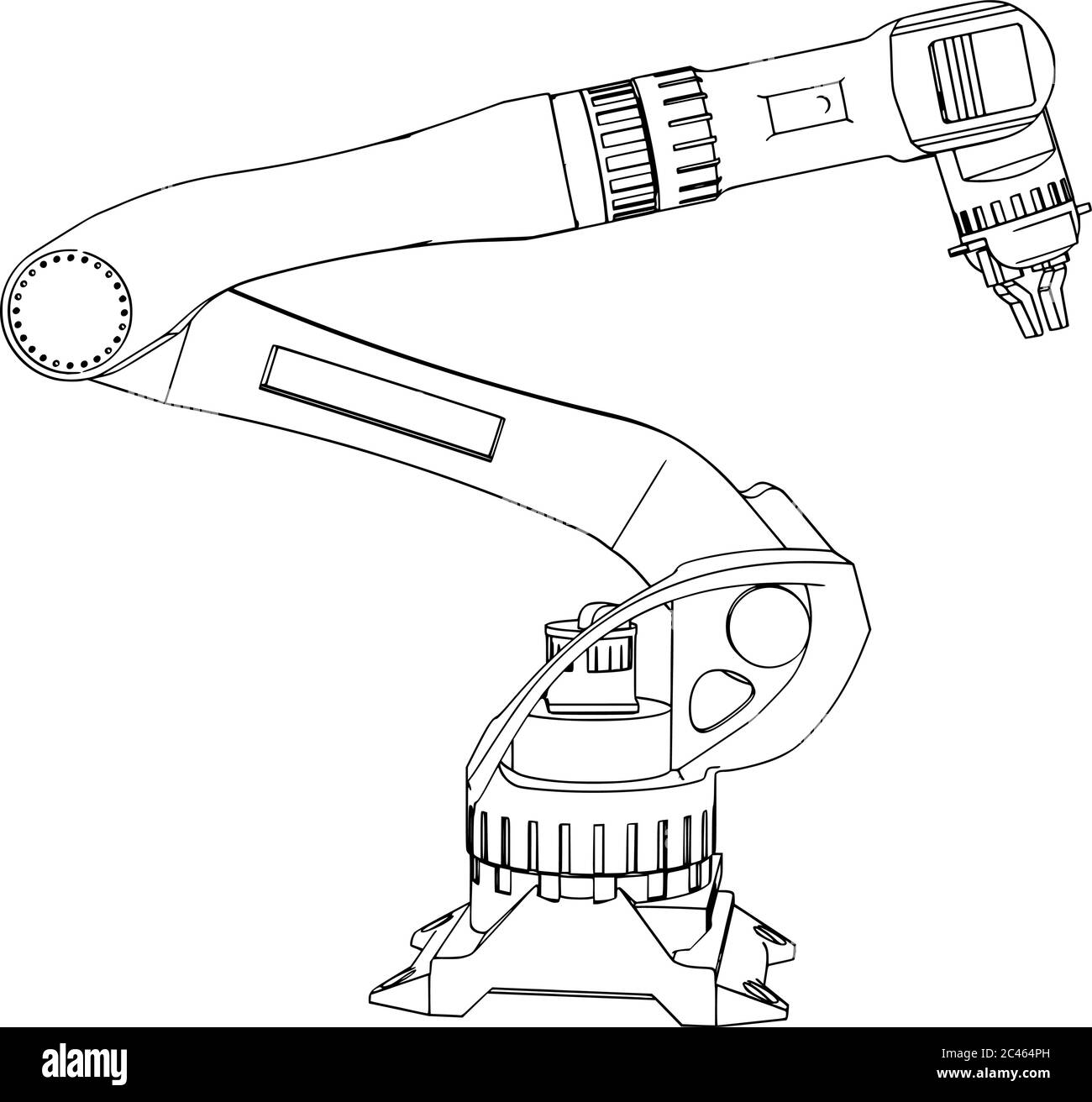 5 2D Dimensions sketch for the robotic arm | Download Scientific Diagram