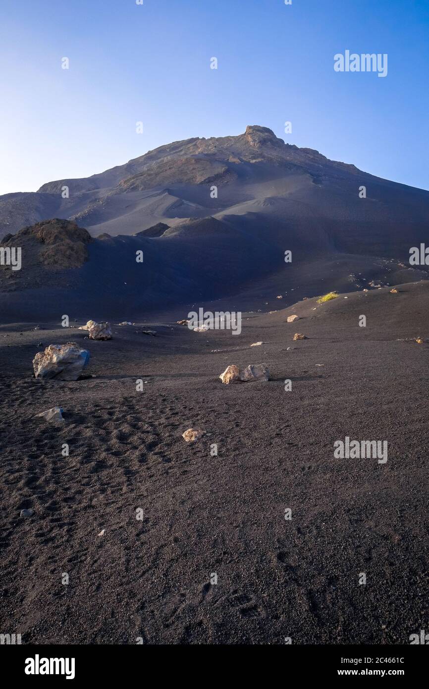 Pico do fogo volcano crater in cha das caldeiras hi-res stock ...