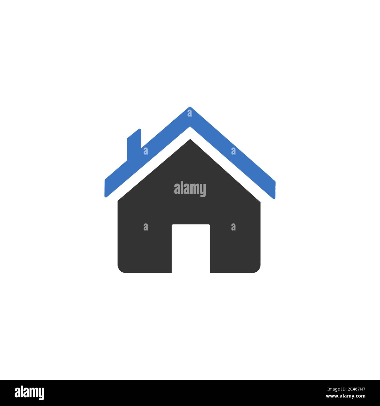 House or home flat icon isolated on white background Stock Vector Image ...