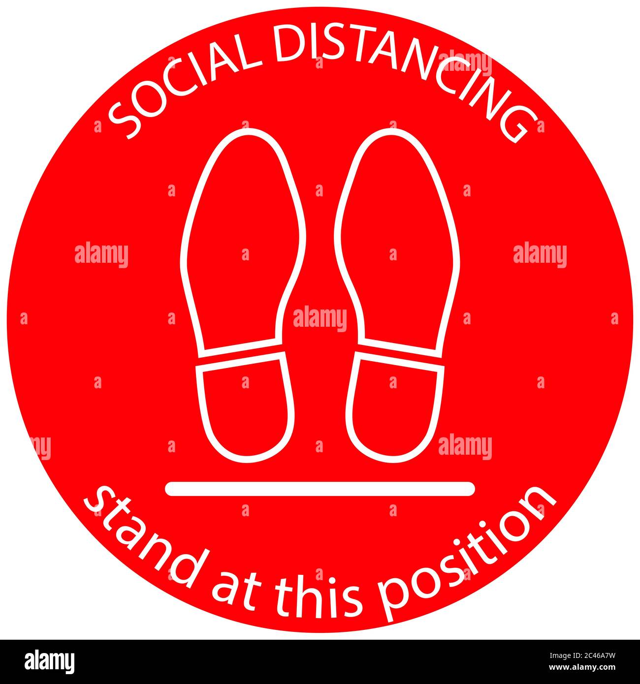 Foot Symbol Marking the standing position, the floor as markers for