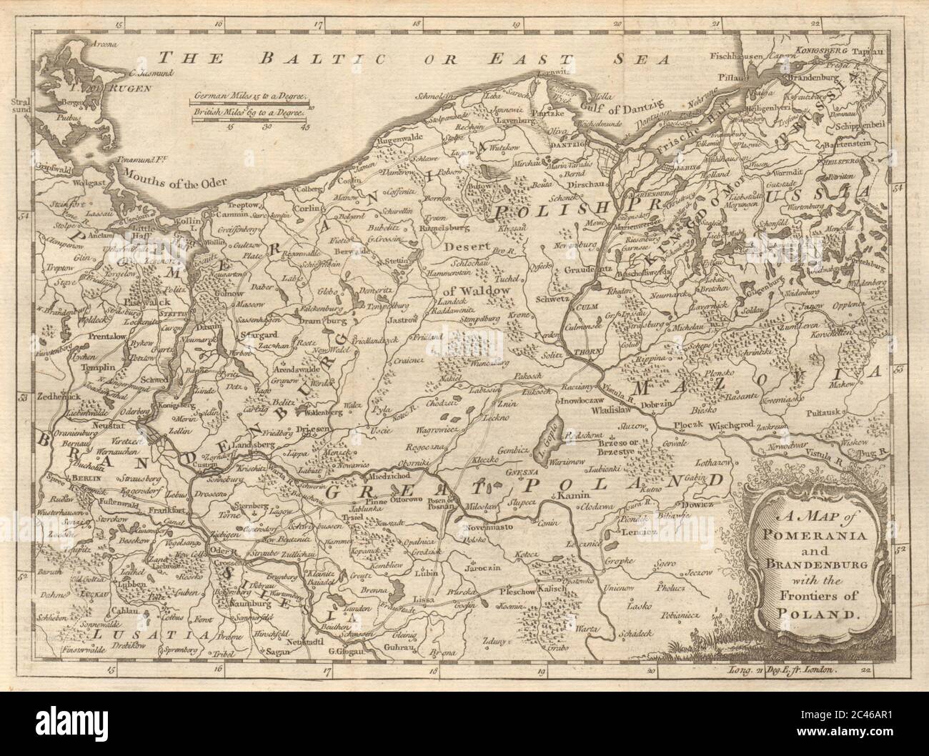 Pomerania map hi-res stock photography and images - Alamy