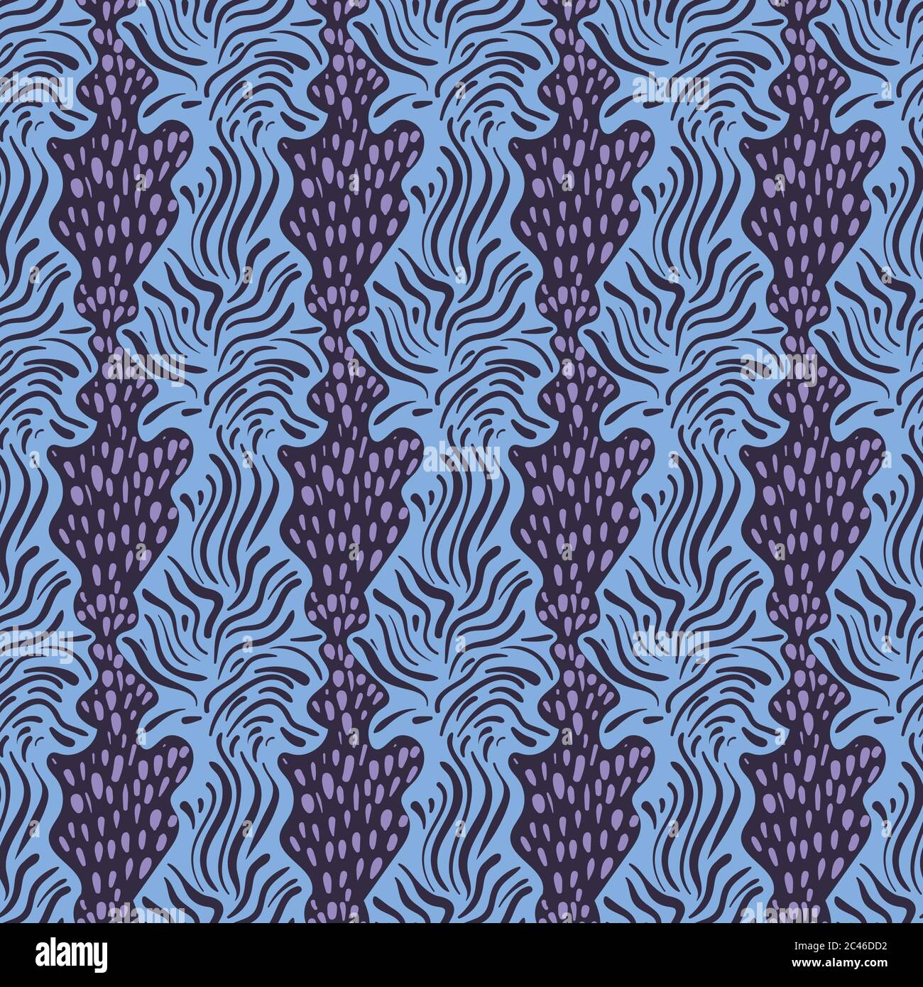 zebra and leopard print seamless vector pattern Stock Vector