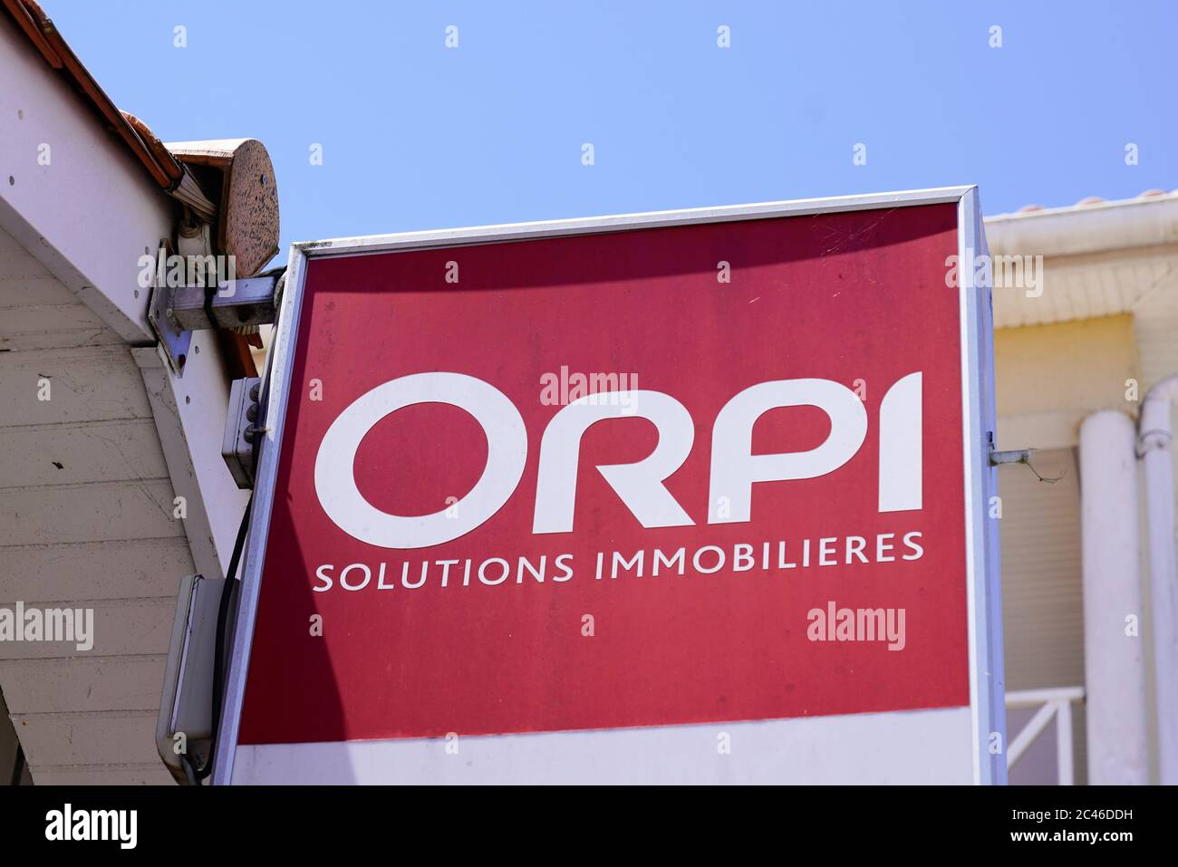 Bordeaux , Aquitaine / France 06 20 2020 orpi sign logo in agency