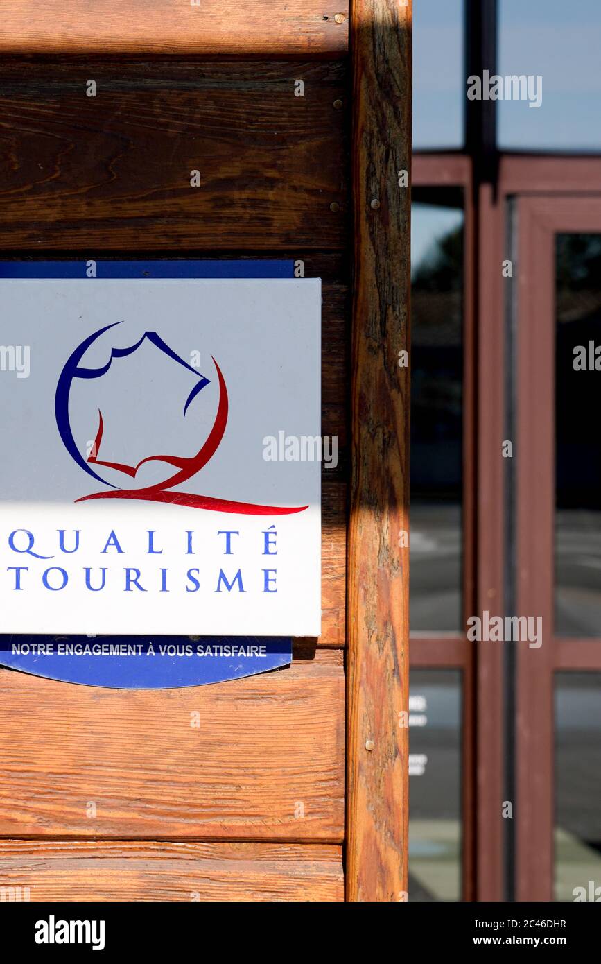 Bordeaux , Aquitaine / France - 06 20 2020 : Qualite Tourisme logo sign of french state guaranteed best hospitality and tourism services in france Stock Photo