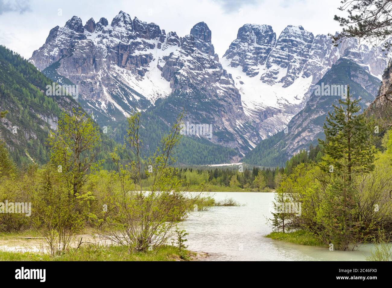 Alpine landscape in Dolomites, Italy Stock Photo - Alamy
