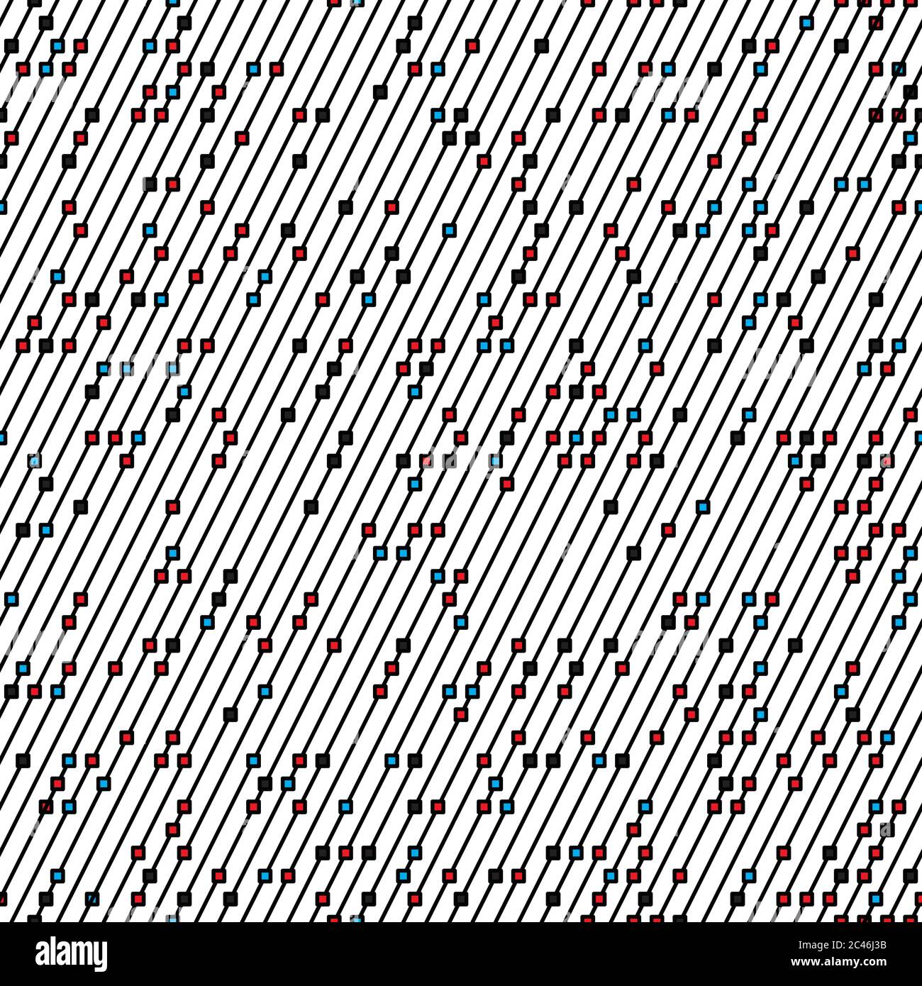 Geometric print lines squares Cut Out Stock Images & Pictures - Alamy
