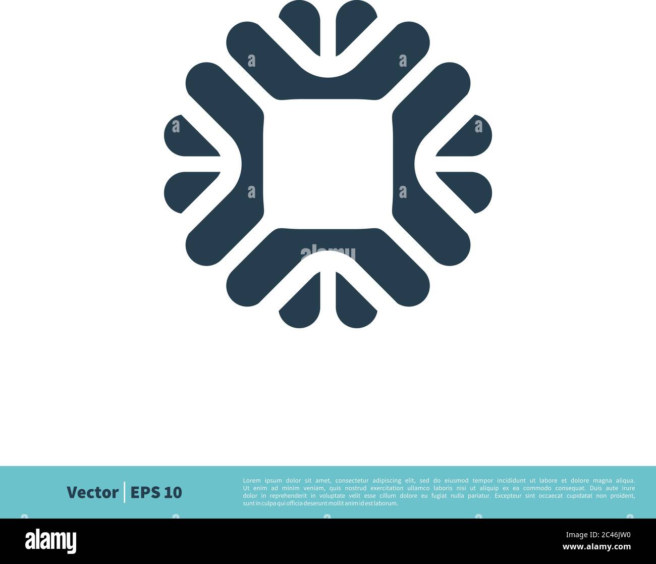 Abstract Flower Ornamental Icon Vector Logo Template Illustration ...