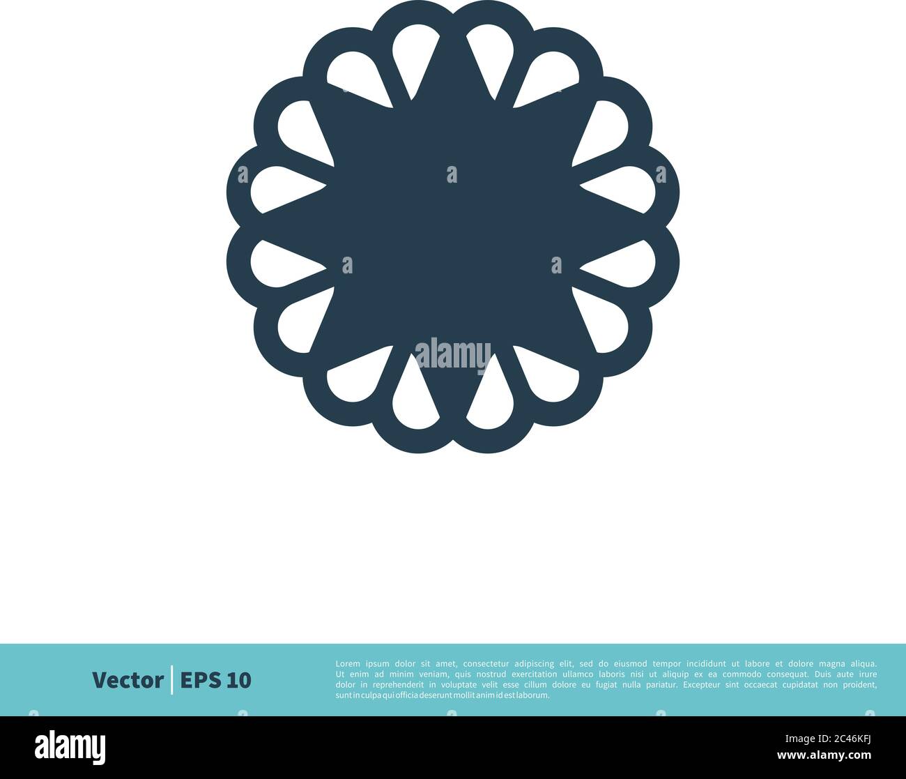 Abstract Flower Ornamental Icon Vector Logo Template Illustration ...