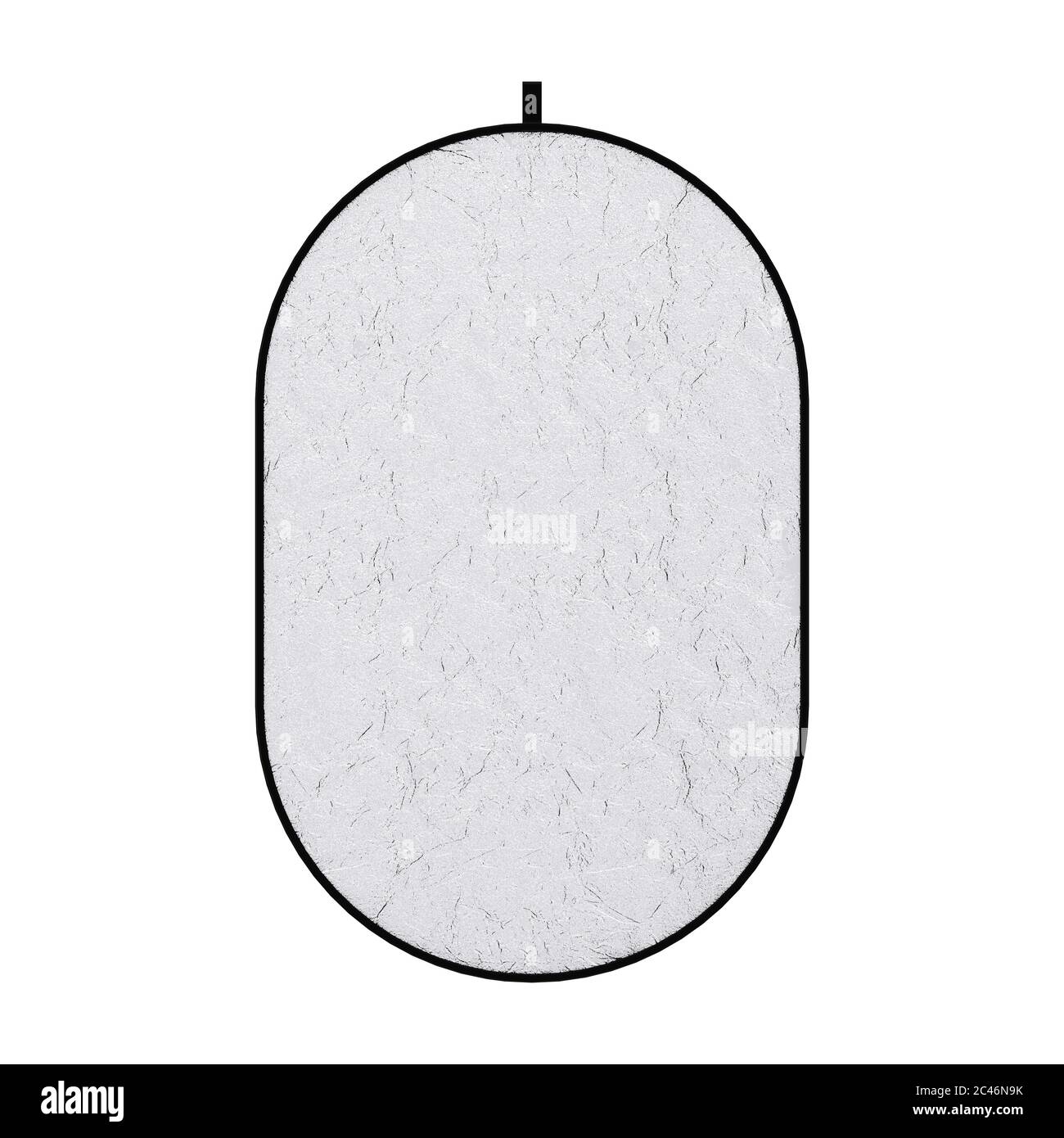 Photograpic Silver Disk Light Reflector Diffuser Screen on a white