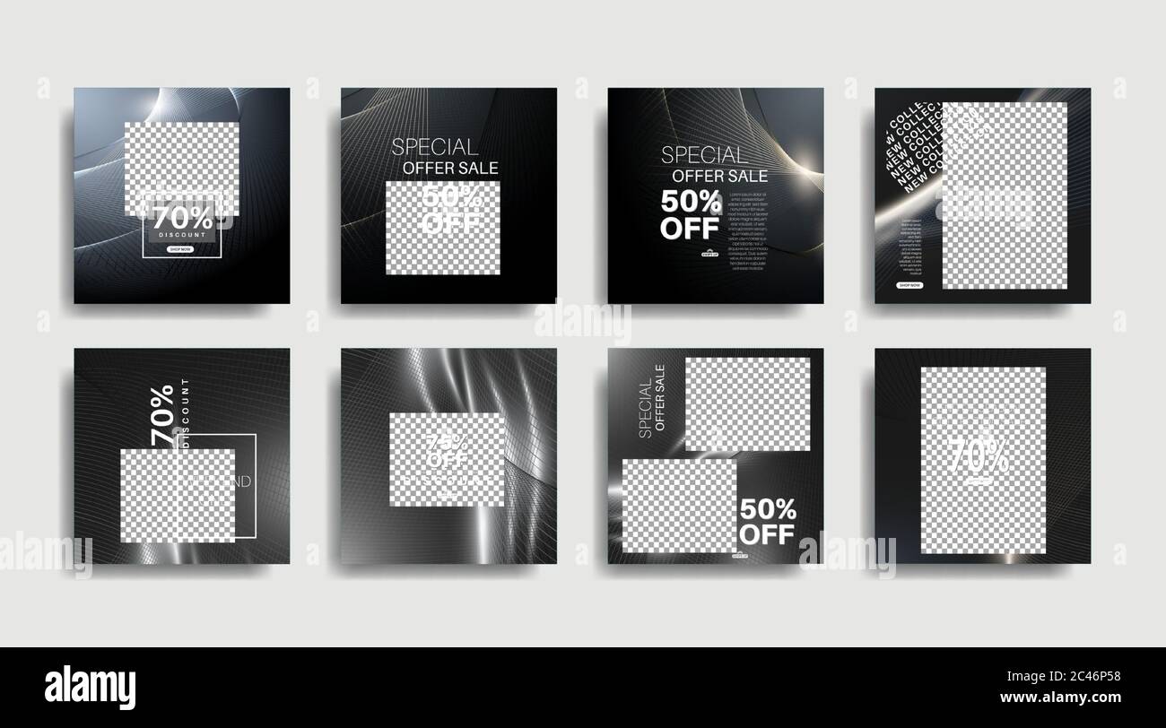 Modern promotion square web banner for social media . vector design ...