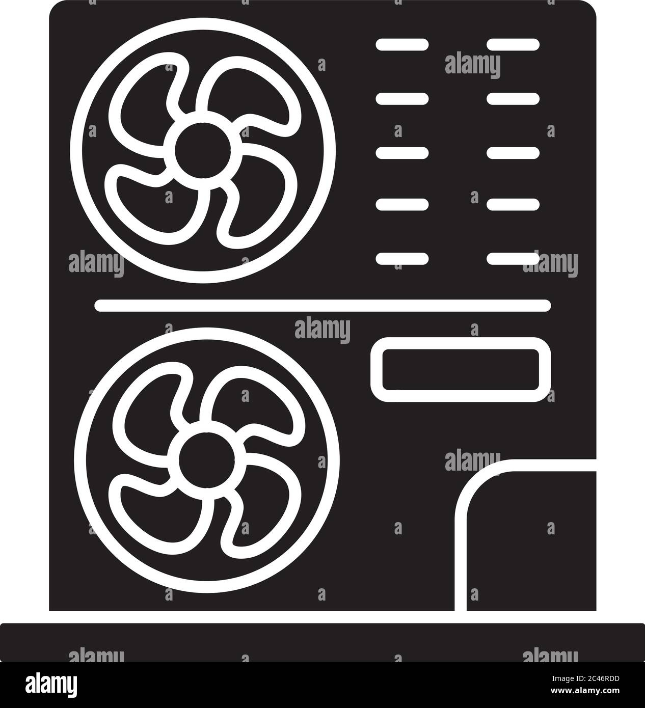 Residential air conditioner Stock Vector Images - Alamy