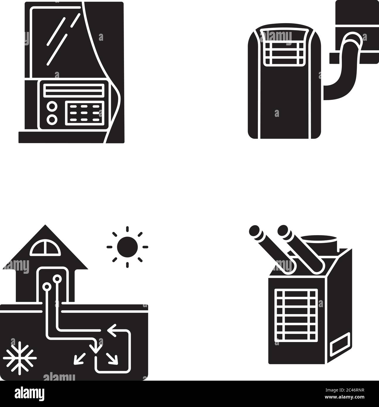 Air conditioner clipart Black and White Stock Photos & Images - Alamy
