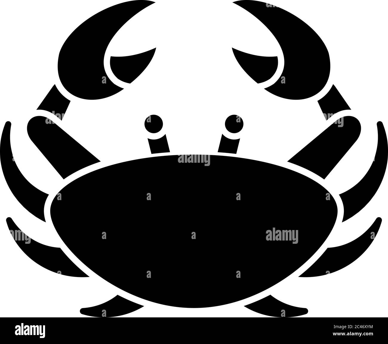 cancer-zodiac-sign-black-glyph-icon-stock-vector-image-art-alamy