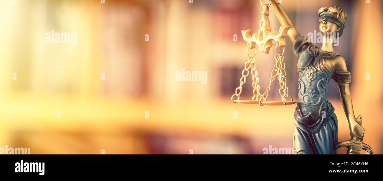 Statue of themis. Symbol of justice and law Stock Photo