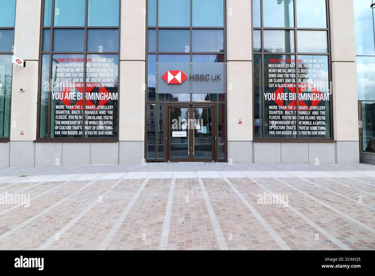 The new HSBC bank building on Broad Street, Birmingham. The bank opened the building in 2019
