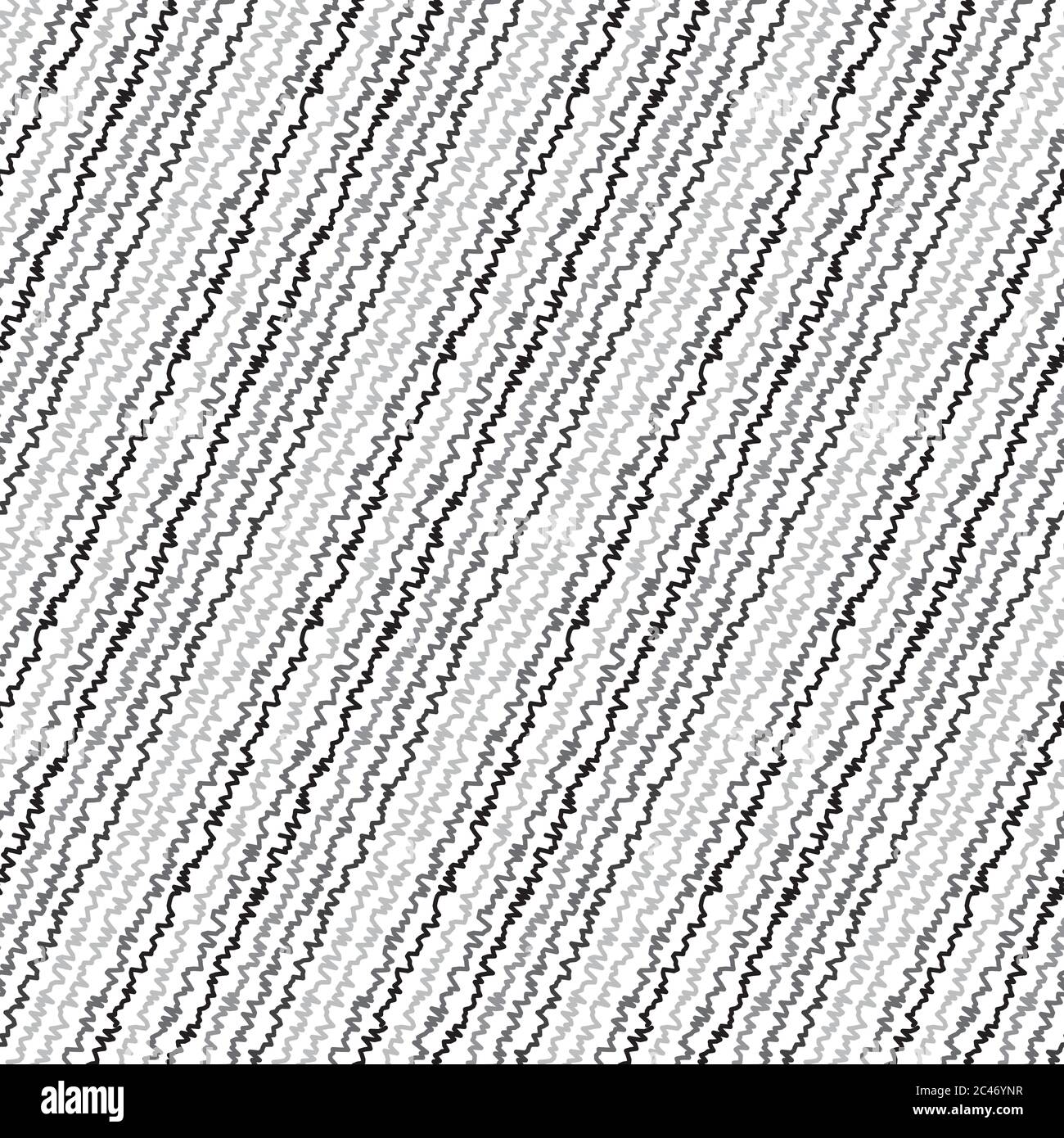 Seamless pattern with oblique gray zigzag lines Stock Vector
