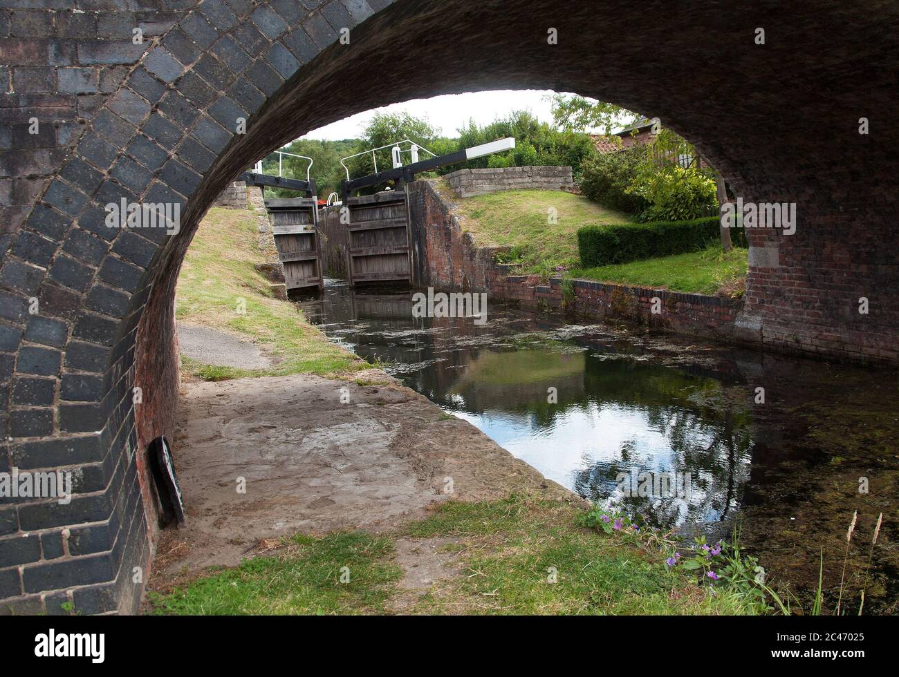 Woolsthorpe Bridge on Grantham Canal Stock Photo