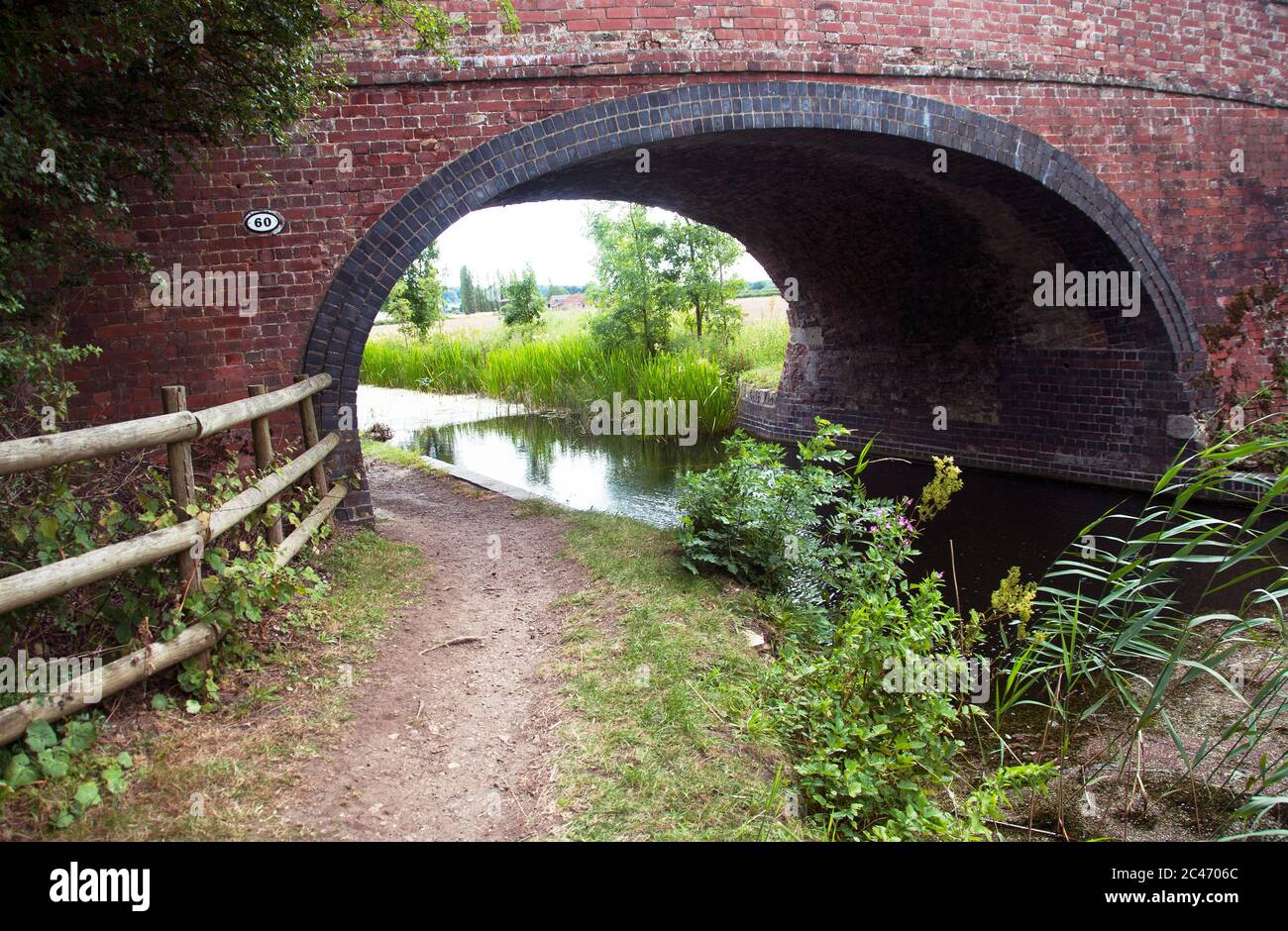 Stenwith Bridge on Grantham Canal Stock Photo