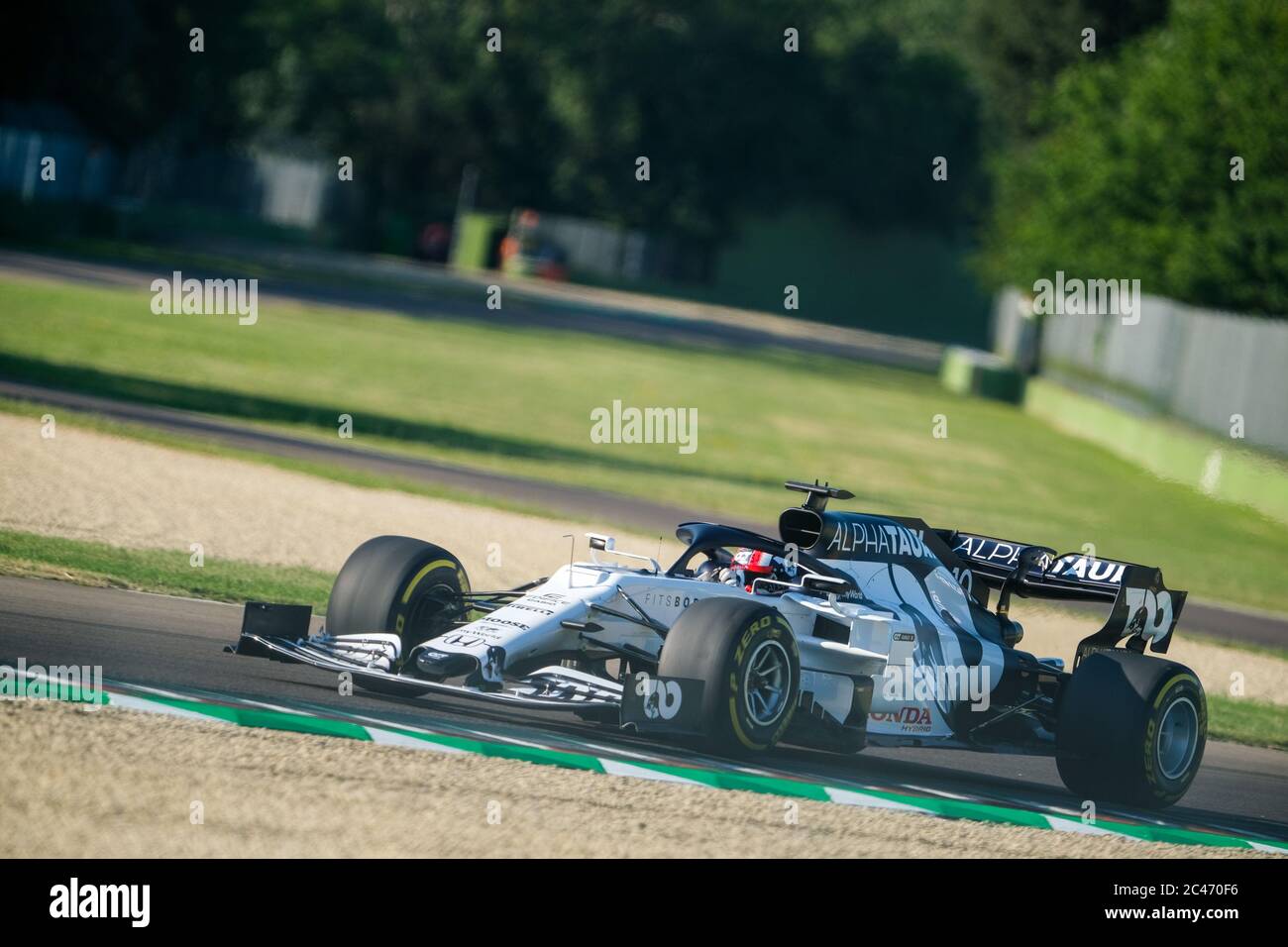 at the Autodromo Enzo e Dino Ferrari, imola, Italy, 24 Jun 2020, pierre gasly on 2020 alphatauri at the Autodromo Enzo e Dino Ferrari, imola, Italy, 24 Jun 2020, pierre gasly on 2020 alphatauri