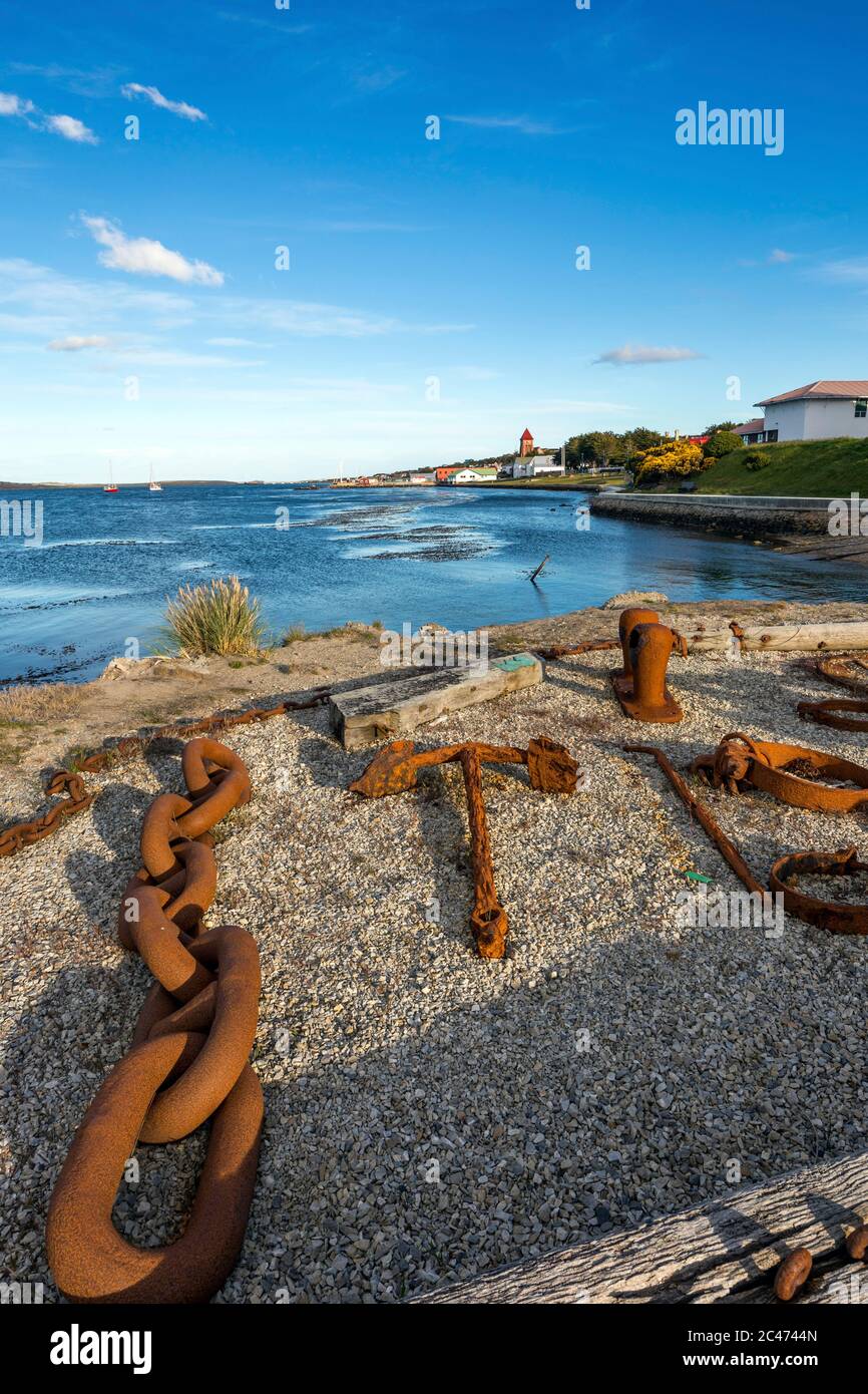 Stanley; Falkland Stock Photo