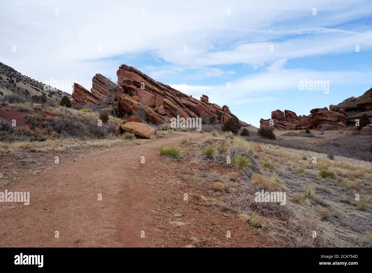 Hiking Trail at Red Rocks Park in Denver, Colorado Stock Photo - Alamy