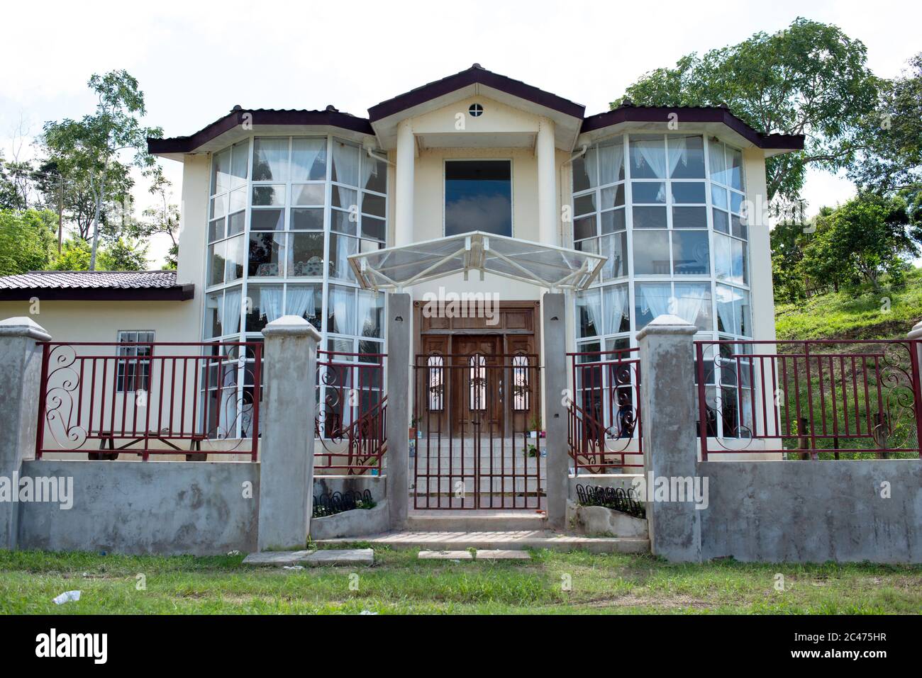 A large house in the small village of San Jose Succotz, Cayo District