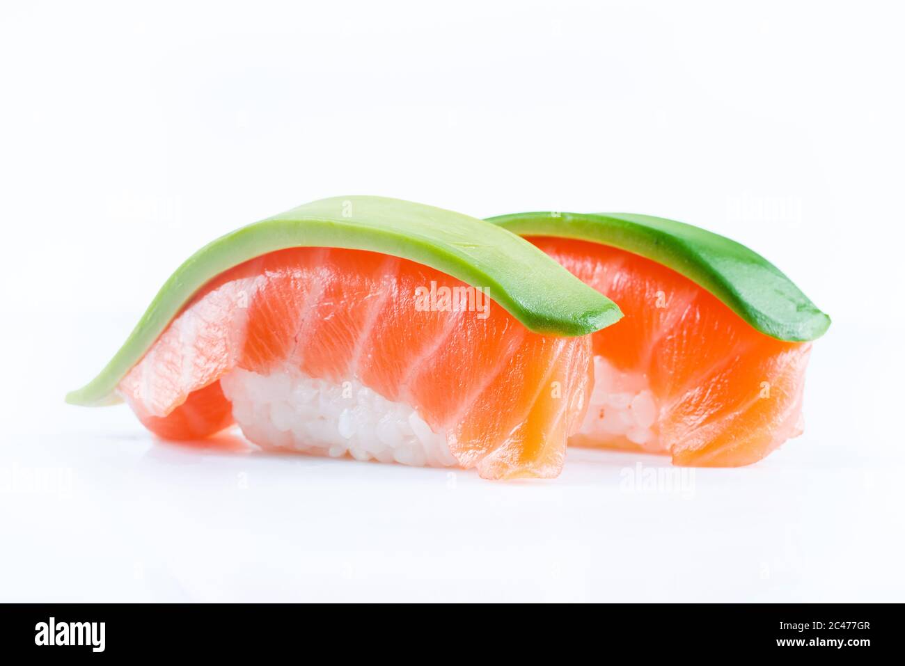 Far east food sushi on white background. Japanese dishes Stock Photo