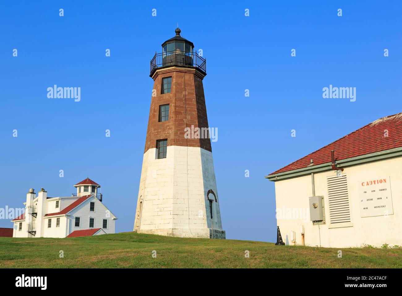 Point Judith Lighthouse, Rhode Island, USA Stock Photo Alamy