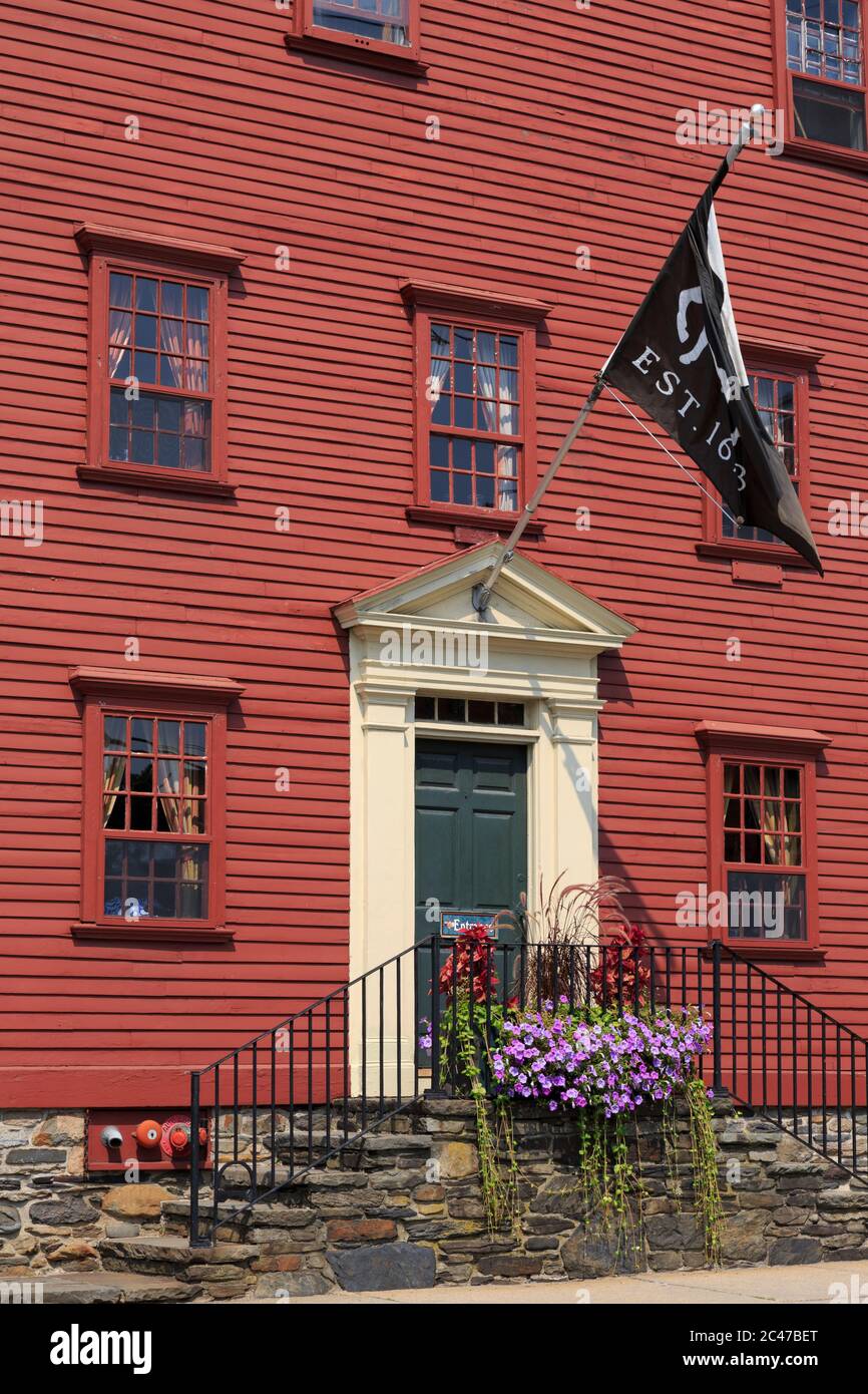 Historic, White Horse Tavern, Newport, Rhode Island, USA Stock Photo