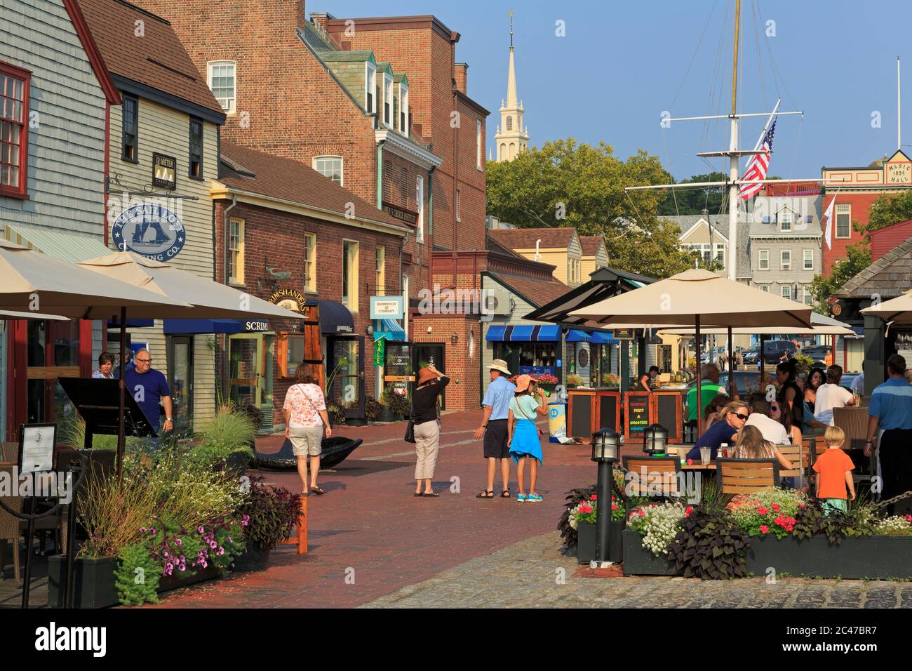 Restaurant, Bannister's Wharf, Newport, Rhode Island, USA Stock Photo Alamy