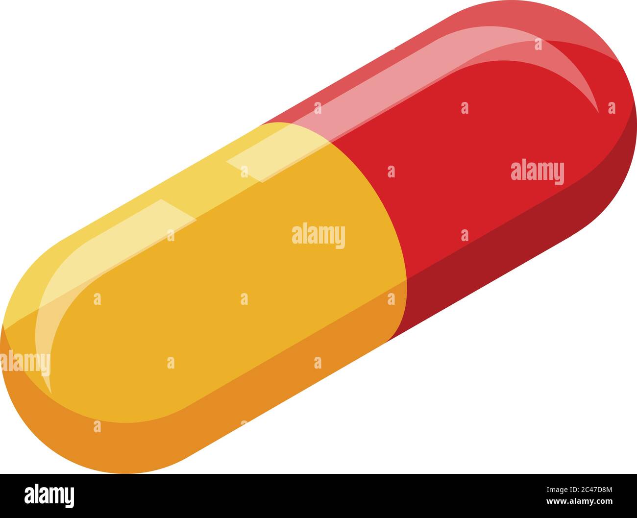Nanotechnology capsule icon, isometric style Stock Vector