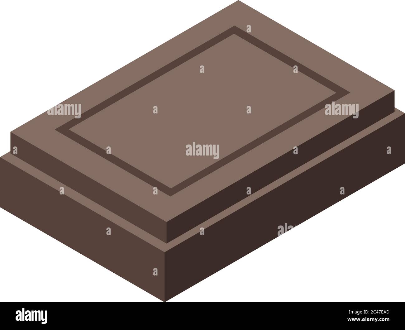 Confectioner chocolate icon, isometric style Stock Vector