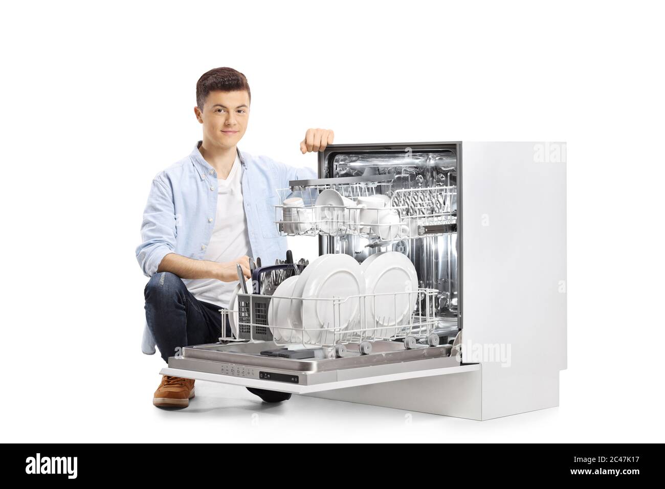 Dish washer man hi-res stock photography and images - Alamy