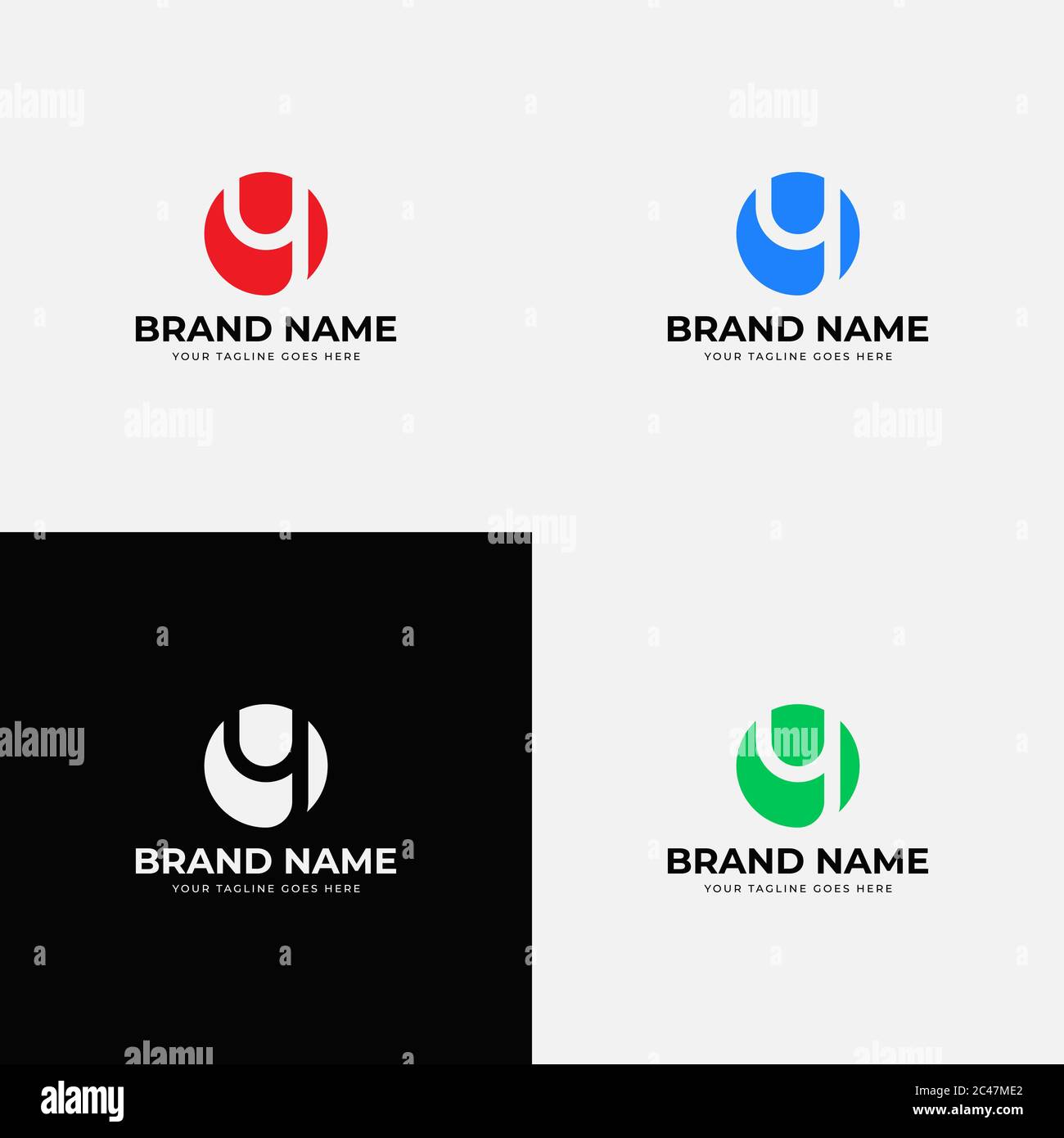 Negative space modern initial y letter logo design vector template ...