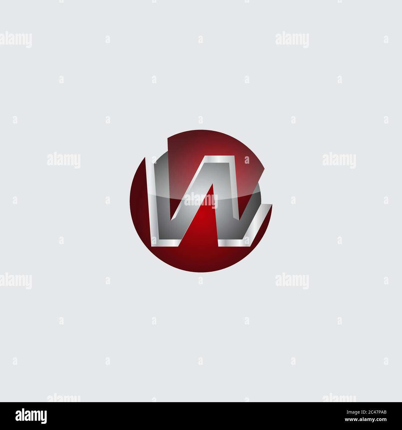 Business corporate initial circle 3d letter w logo design template ...