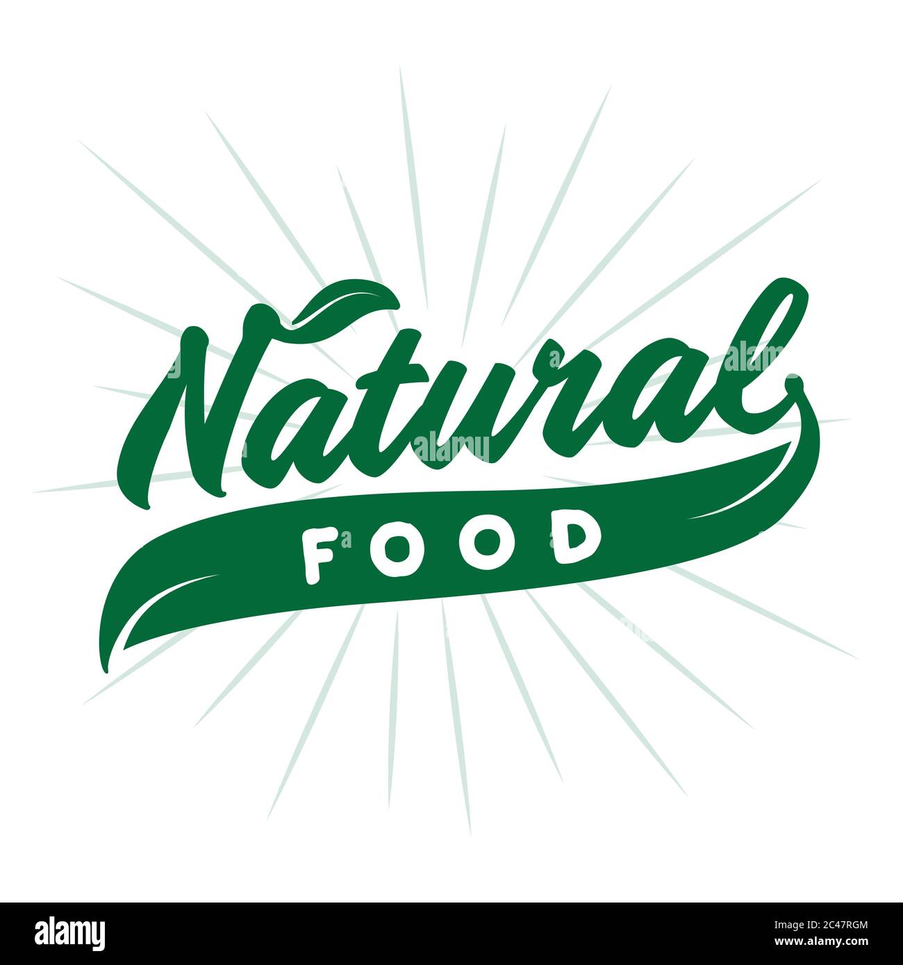 Natural food. Vector and illustration Stock Vector Image & Art - Alamy
