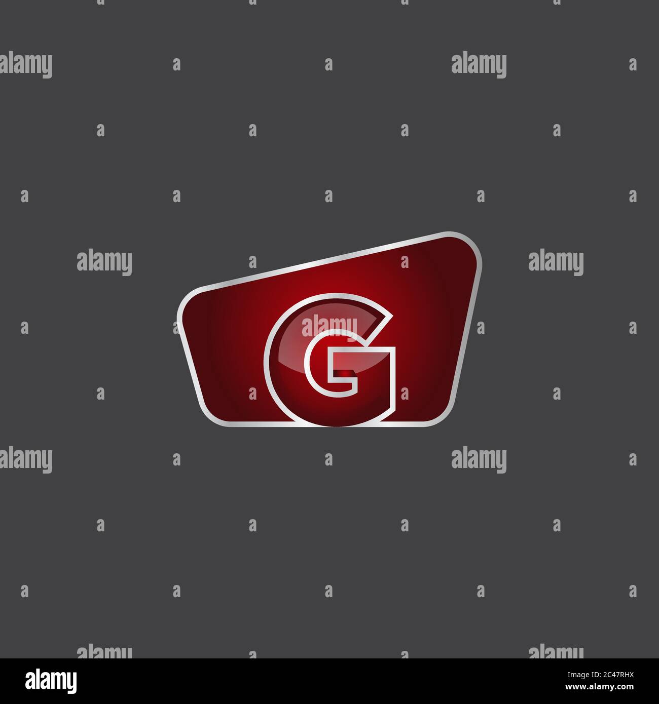Business corporate initial 3d letter g logo design template vector. Red ...