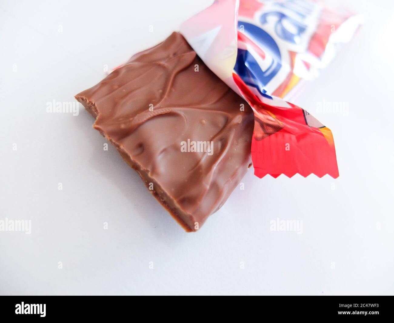 Daim chocolate bar. Daim sweets are candies from Sweden made with milk ...