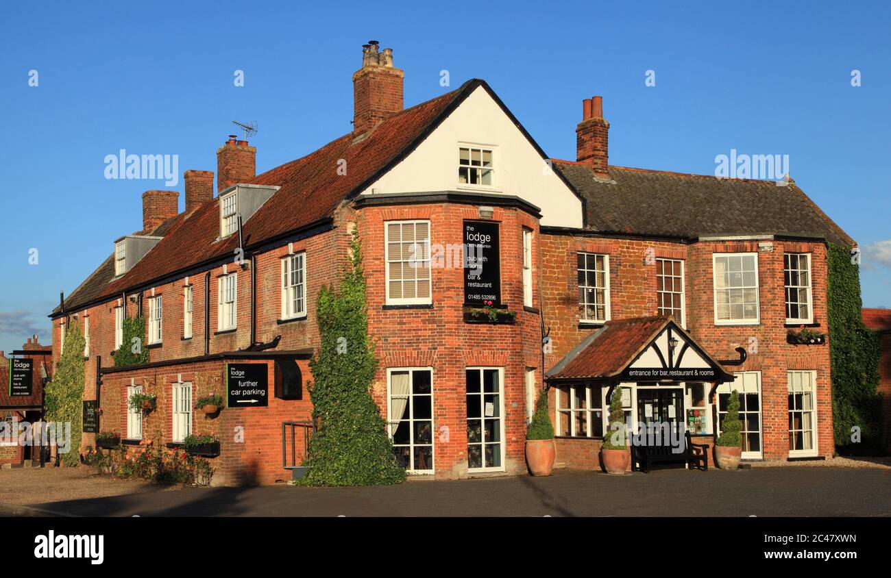 The Lodge Hotel, Old Hunstanton, Hotel, Restaurant, pub, bar, coastal, Norfolk, England Stock Photo