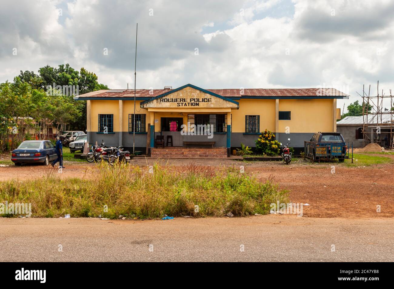 Rogbere Police Station in Sierra Leone Stock Photo
