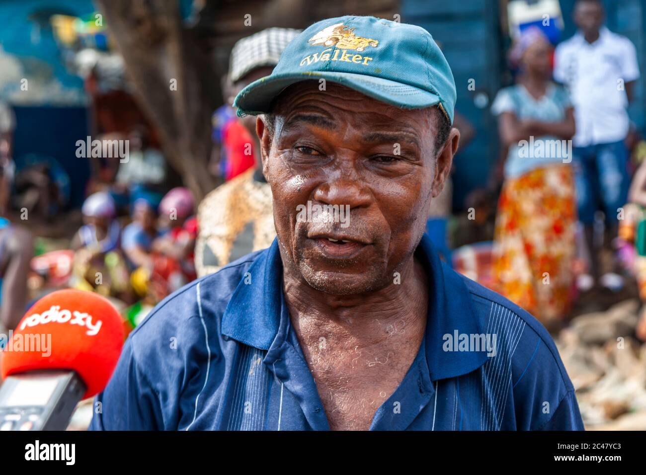Representative of Tombo Harbour, Sierra Leone. Stock Photo