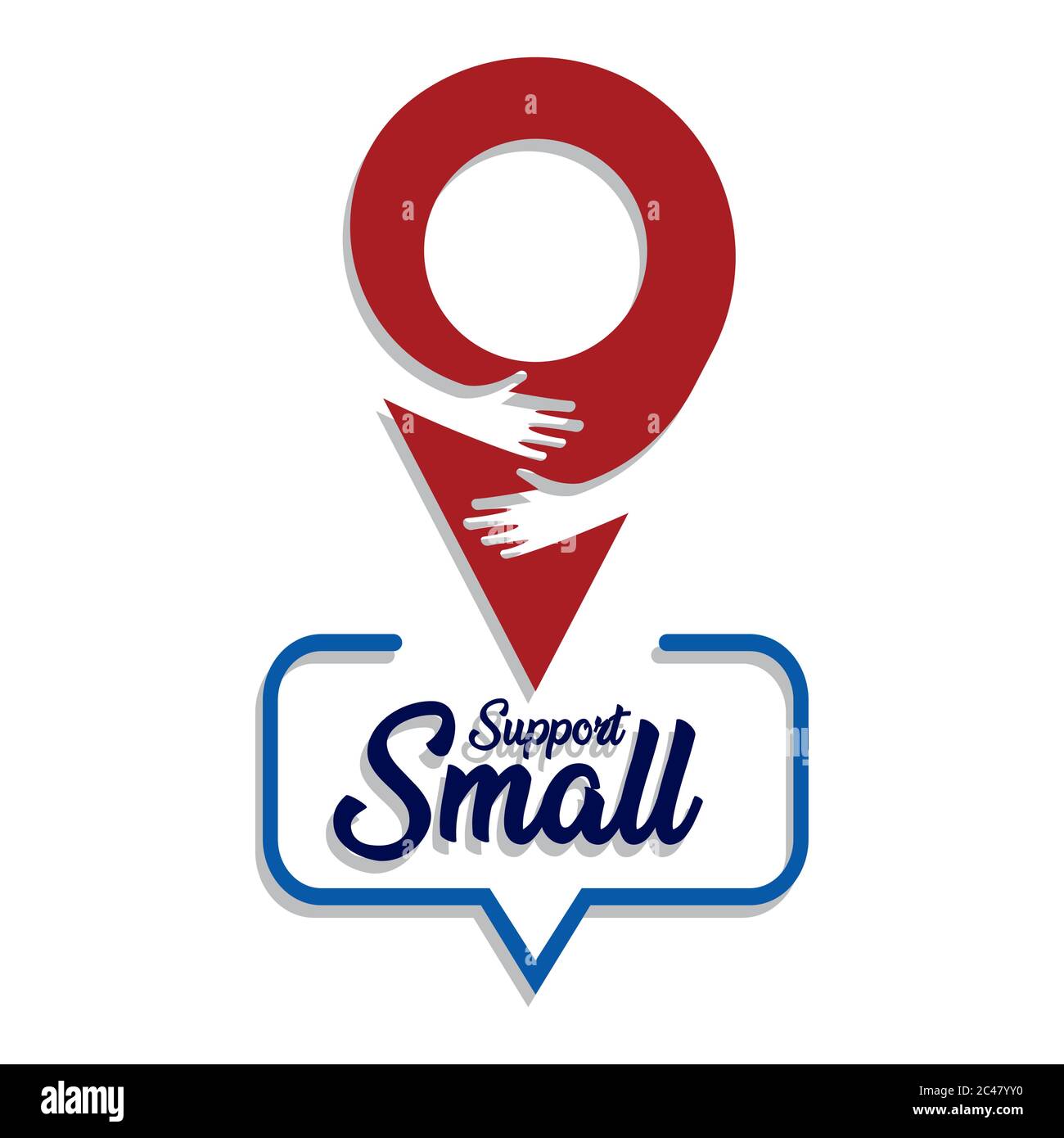 Support small poster Stock Vector Image & Art - Alamy