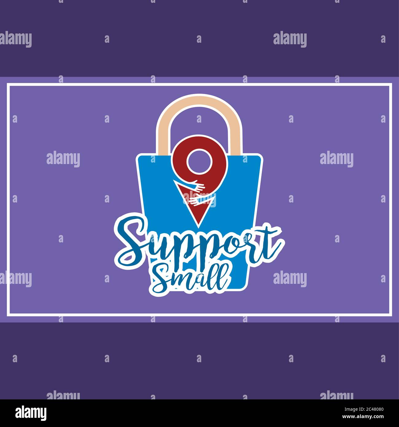 Support small poster Stock Vector Image & Art - Alamy