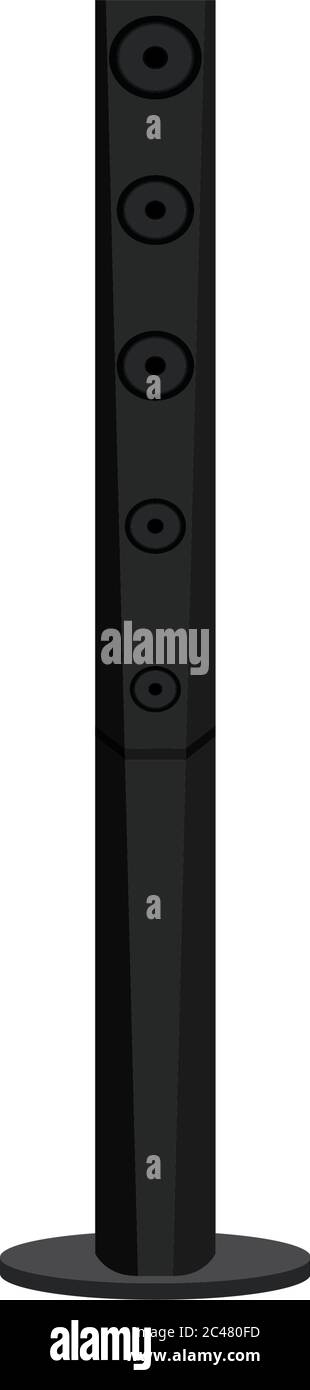 Isolated sound system speaker Stock Vector