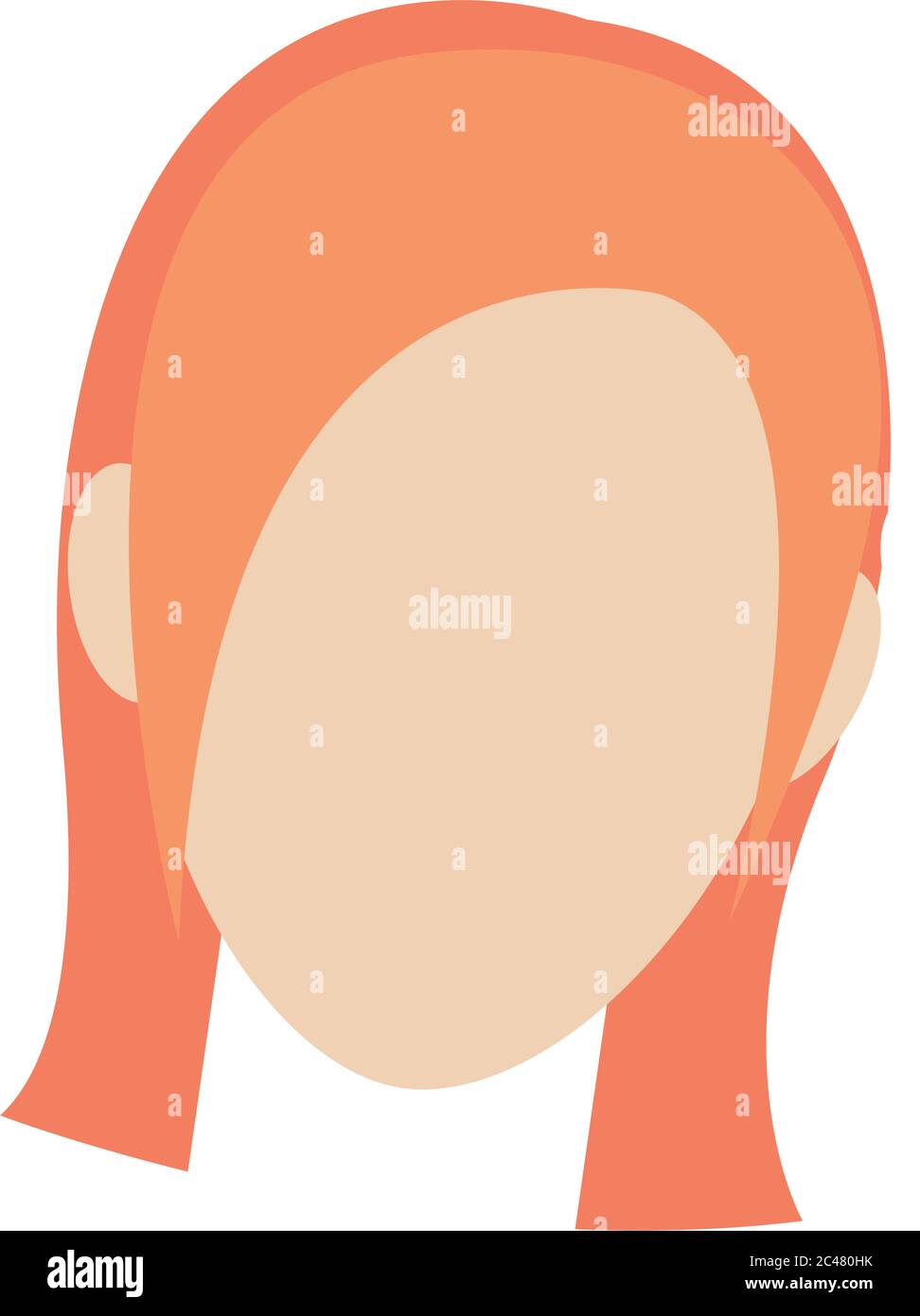 Avatar of a woman icon Stock Vector