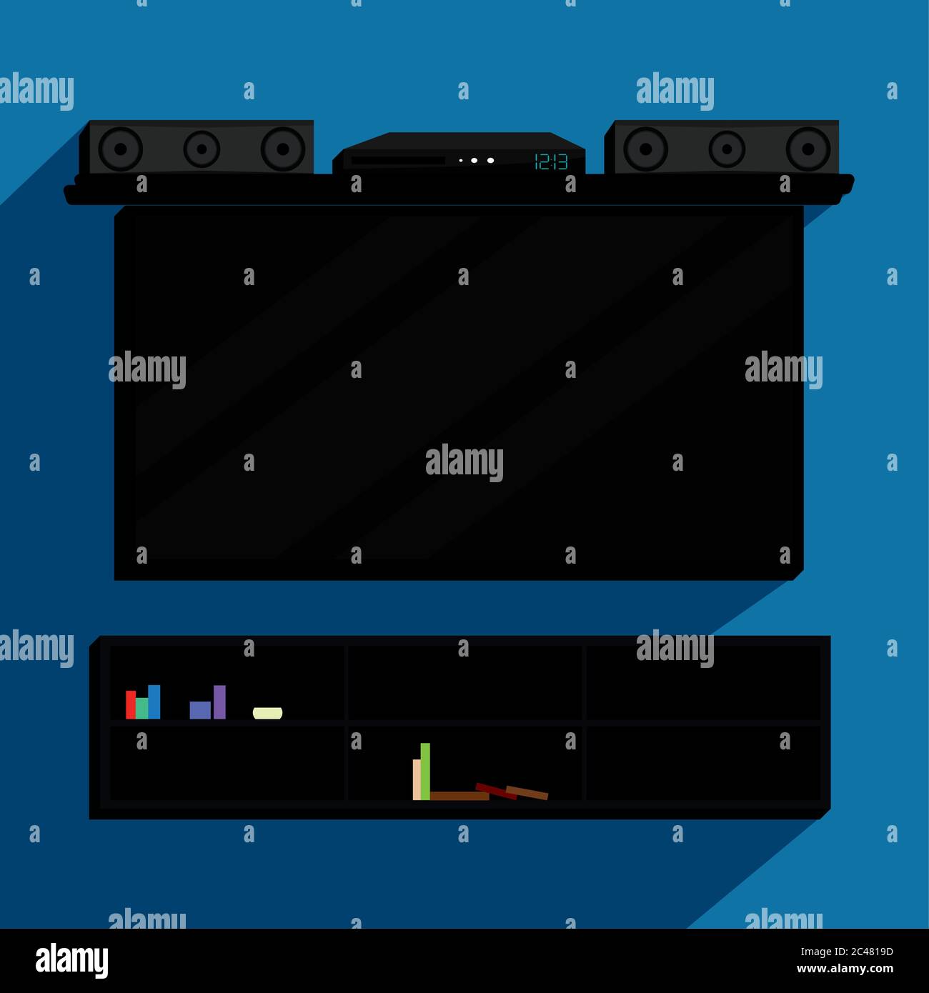 Home theater system Stock Vector Image & Art - Alamy
